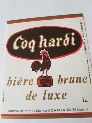 Etiquette bière coq hardi - bière,