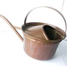 Arrosoir d'appartement ancien en cuivre Vintage Moderniste Années 1950