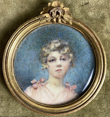Antique french portrait - french,