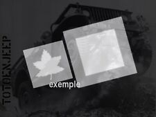 POCHOIR STENCIL MARQUAGE CANADA FEUILLE HARLEY WLA WLC .  jeep willys dodge WW2