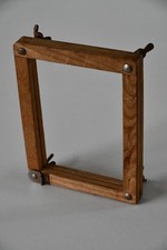 très rare ancienne presse rectangulaire bois raquette tennis