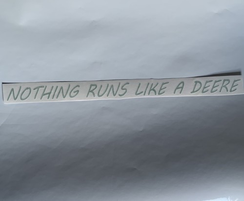 Nothing runs like - like, a