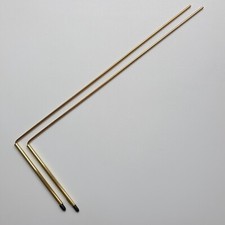 Baguette de Sourcier Laiton 32x12x3 poignée Hartmann Radiesthésie Energiticienne