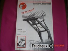 ANCIENNE   BROCHURE  PUBLICITAIRE   MACHOIRE  CROCODILE   CHARGEURS  FAUCHEUX