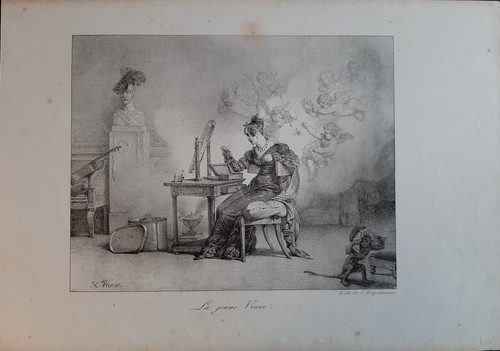 Jeune veuve lithographiée - la,