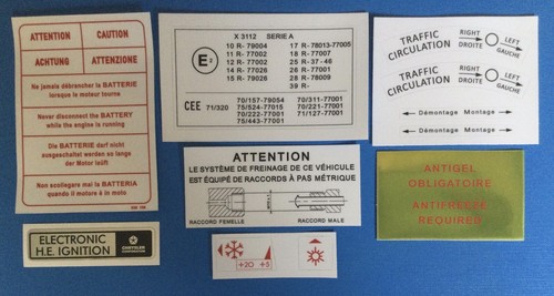 Kit autocollants compartiment - kit,