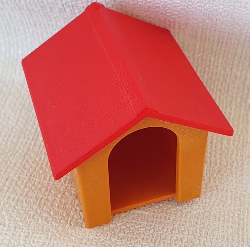 Niche chien rouge orange - niche,