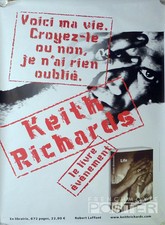 KEITH RICHARDS - ROLLING STONE - RARE LIFE BOOK POSTER