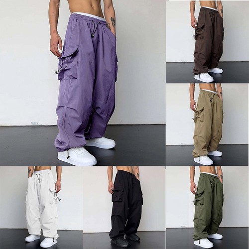 Pantalon parachute cargo - de,