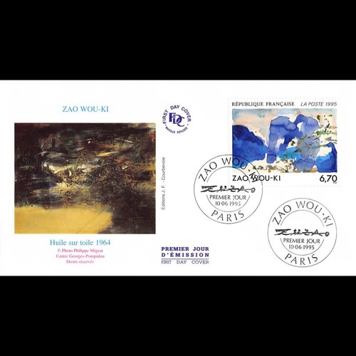 Fdc tableau zao wou - fdc,