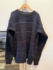 sns herning wool sweater navy