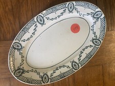 Ravier Faïence Vaisselle Blanche Ancien Bleu Service Fleur Sarreguemines