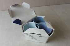 Ancien lot tasses/ vide poche, en porcelaine, Pillivuyt, Denovo, Crédit Mutuel