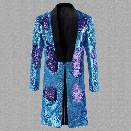 Hommes sequin long costume - long,
