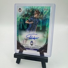 2024 CHARLES DE KETELAERE AUTO TOPPS UEFA EUROPA LEAGUE JADE GREEN auto