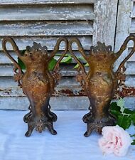 2 ANCIENS VASES EN REGULE