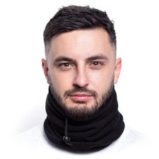Tour de Cou Homme Femme Unisex Polaire Cache-Cou col Nez Hiver masque écharpe...