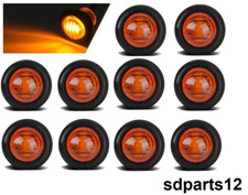Lot de 10 Mini Feux De Gabarit Bouton Led 24V Orange Eclairage Lateraux Uni