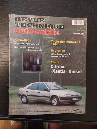 Revue technique citroen xantia - technique,