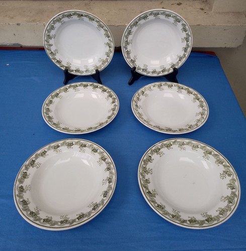 Anciennes assiettes creuses - 6,