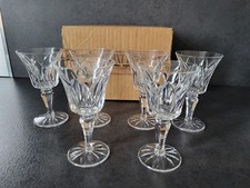 LOT 6 VERRES A VIN EN CRISTAL  SAINT LOUIS MODELE CAMARGUE
