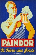 PLAQUE EN METAL pub publicité  bière    20X30 CM