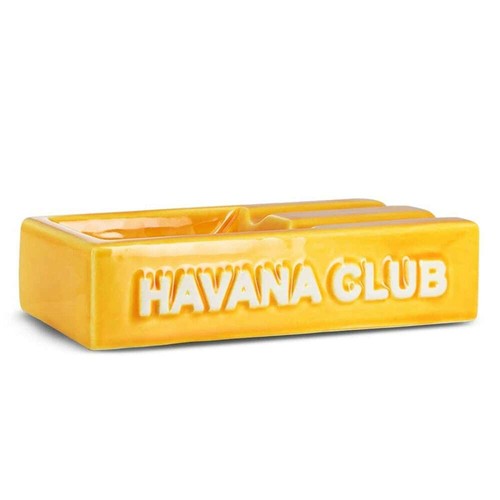 Cendrier double jaune havana - double,