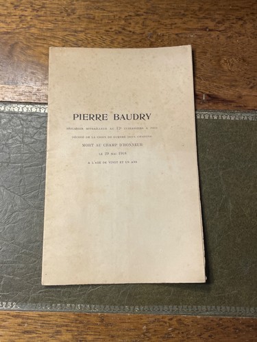 Livre pierre baudry mort - mort, au