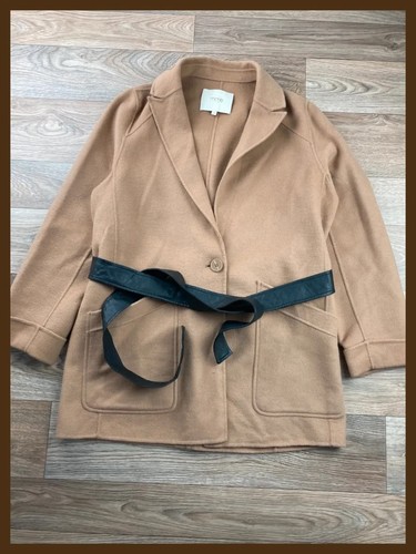 Manteau maje camel laine - maje,