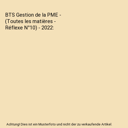 Bts gestion pme - de,