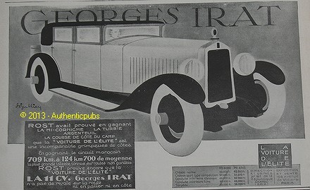 Publicite 1927 voiture - publicite,