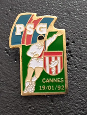 Pin’s Sport Football Match PSG Paris St Germain-Cannes 19/01/92 (1128)
