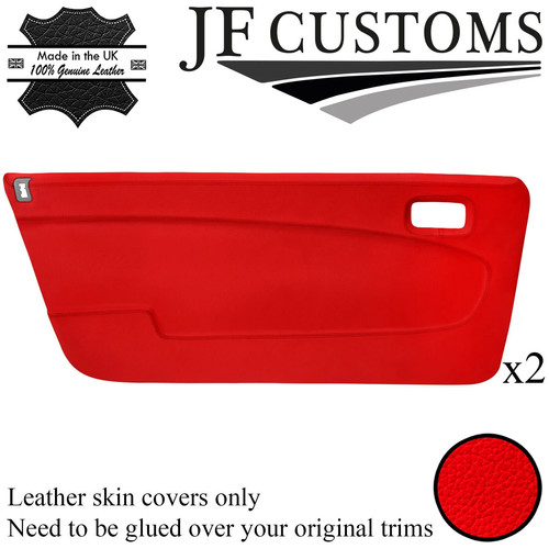 Cuir rouge porte - cuir,
