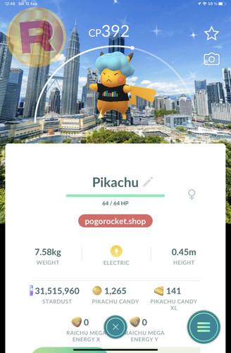 Shiny pikachu cyan - shiny, afro