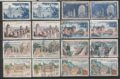 France lot 16 timbres - de,