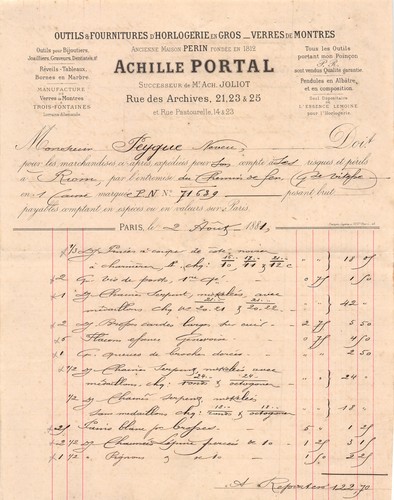 1881 outils fournitures d - 1881, et