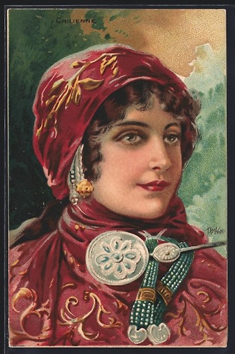 Carte postale chili jeune - carte,