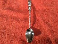 Petite cuillère de collection blason de Le Crotoy métal blanc