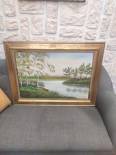 ancien tableau huile sur