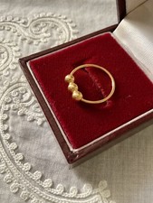 FRANCE C1930 ART DECO, BELLE BAGUE ANCIENNE En PLAQUÉ OR