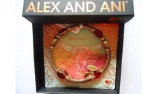 Alex And Ani Guerrier Pourpre Drapé Perlé Bracelet Neuf Avec Tag Boite Et Carte