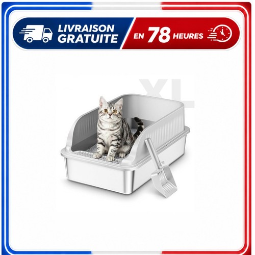 Bac litière pour chat - litière, en