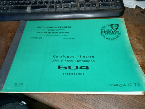 Catalogue des pièces - des,