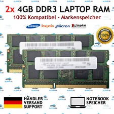 8 Go (2x 4 Go) SO-DIMM DDR3-1600 Pour Panasonic Toughbook CF-53 MK4 RAM Mémoire