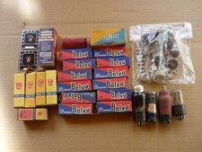 Lot de tubes et de supports - radio - TSF.