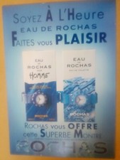PLV Carton publicitaire parfum Rochas 42 X 29,5