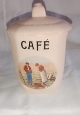 Pot à épices Digoin Angélus Jean-François millet vieux rose café