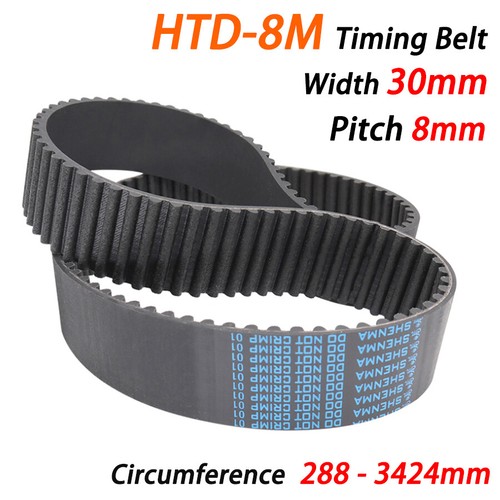 30mm width htd rubber - htd-8m,