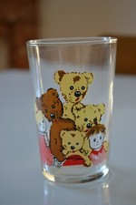 ANCIEN VERRE A MOUTARDE NOUNOURS NICOLAS PIMPRENELLE ORTF BONNE NUIT LES PETITS