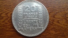 20 francs Turin argent 1929